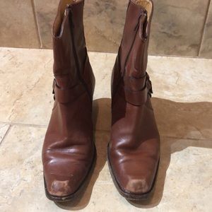Frye booties vintage brown 8